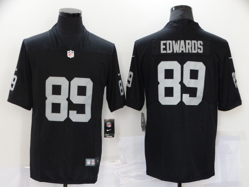 Men Oakland Raiders #89 Edwards Black Nike Vapor Untouchable Limited 2021 NFL Jerseys